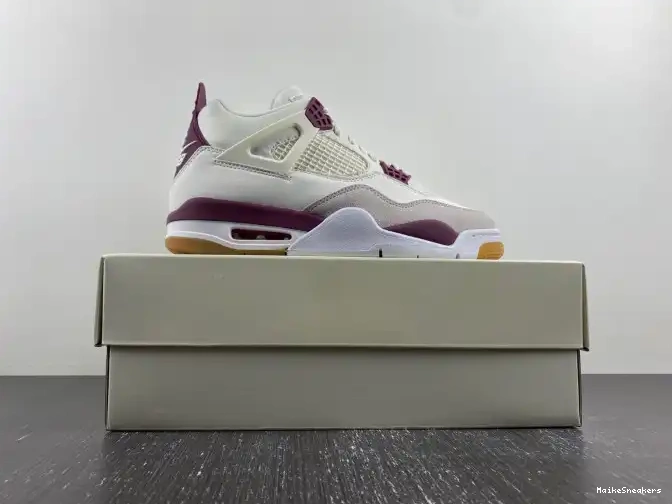 MaikeSneakers x Jordan 4 Sapphire DR5415-102 Red SB 0529